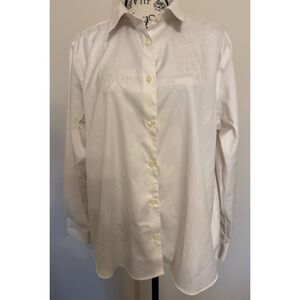 Women's cream long sleeve shirt by Pendleton - size 12